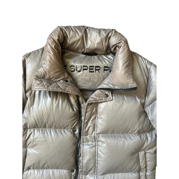 Aritzia Super Puff Shorty Hi-Gloss Jacket Size Medium Modern Taupe - Picture 5 of 12